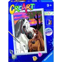 Ravensburger CreArt Sunset Horses - Schilderen op nummer voor kinderen