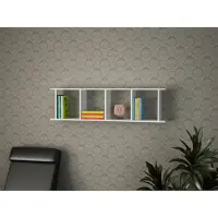 Emob Woody Boekenplank | 100% Melamine Laag | 18mm Dik | 120cm x 33 | Wit