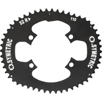 O.SYMETRIC Dura Ace Oval Chainring Zilver 52t