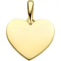 New Bling 9NBG-0243 Gouden Hangertje - Dames - Hartje - 11 x 10 mm - Glad - Bedel - 14 Karaat - Goud