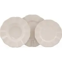 Asir 18-delige bordenset Minne | Hermia porselein goudkleurig 22x22x2 cm serviessets | NADUVI