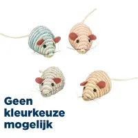 Trixie muis sisal met catnip assorti - Speelgoed kat Trixie