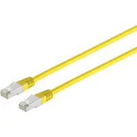S-Conn Patchkabel cat 6 S/FTP PIMF Halogenfrei gelb 5m