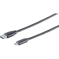 S-Conn USB-kabel 3.1, type C-connector naar type A-connector, 0,5 meter