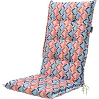 Madison Tuinkussen Hoge Rug Siem Blauw / Rood 123 X 50 X 7 Cm