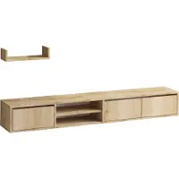 Skye Decor Tv-meubel 3 deuren 2 nissen in saffiereikendecor l180 cm heka