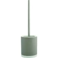 Spirella MSV Shine Toilet/wc-borstel houder - keramiek/metaal - taupe - 38 cm - Toiletborstels