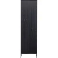 Woood New Gravure Hoge Kast - Eiken - Naturel - 210x60x42