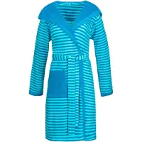 Esprit Badjas Women Striped Hoody Turquoise-XS