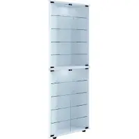 VCM Vecko Maxi vitrinekast Hoek met 2 glazen deurenwit.