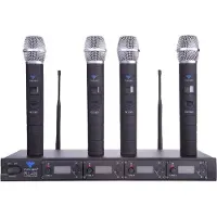 Pulsar Microfoon PLL-400 UHF 4 kanalen (4 handmicrofoons), Microfoon