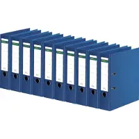 Schäfer Shop ordner, A4, rugbreedte 80 mm, 10 stuks, blauw