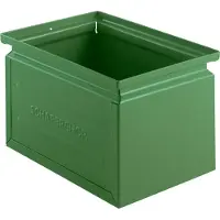 Schäfer Shop stapelbak, 3,6 l, 8 kg, L 200 x B 140 x H 130 mm, staal, RAL 6011 (resada groen)