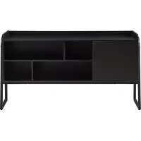 En.casa TV-kast 'Storfjord' met metalen frame, 120x34x63 cm, zwart