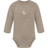 Normani Rompertje/body 'Auckland' beige / taupe / donkergroen / wit
