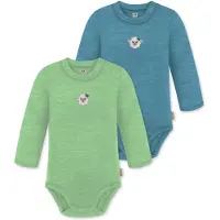 Normani Rompertje/body 'Tuai' beige / blauw / groen
