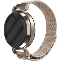 Strap-it Milanees smartwatch bandje 14mm - Rosé gouden RVS Milanese band met magneetsluiting geschikt voor de Garmin Lily 2 (niet de eerste versie)