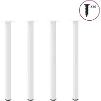 vidaXL Console tafelpoten 4 st 72-74 cm staal wit