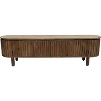 Giga Meubel Tv-meubel Myra Travertin Bruin 175cm