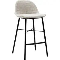 Kick Collection barkruk Joel - barkruk - comfortabele rugleuning - champagne