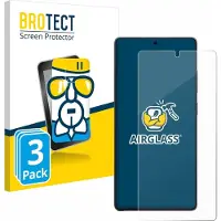 BROTECT Screenprotector 3 Stuks voor Samsung Galaxy S25 Ultra Beschermglas transparant