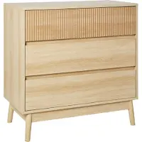 Beliani WALES - Ladekast 3 lades - Lichte houtkleur - MDF