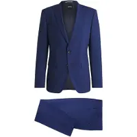 BOSS Tweedelig slim-fit pak van stretchwol