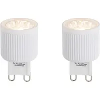 LUEDD Set van 2 G9 24mm Dimbare LED Lampen 3W 300lm 2700K