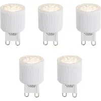 LUEDD Set van 5 G9 24mm 3-Staps Dimbare LED Lampen 3W 300 lm 2700K