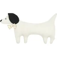 Nobodinoz Kussen Toby Dog 55x30cm I Greige