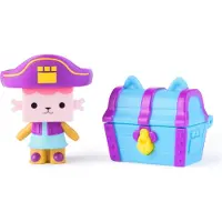 Spin Master Gabby's Dollhouse, Baby Box Cat en schatkist, set van speelgoedfiguur en poppenhuisaccessoire