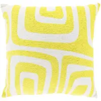 Unique living sierkussen dulce lemon yellow -45x45cm