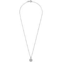 New Bling - 9NB-1439 - zilveren ketting met zirkonia - 925 sterling silver - rhodium plated - 45 cm