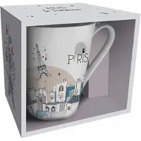 Kiub Conische mok + doos La Parisienne Gris Te