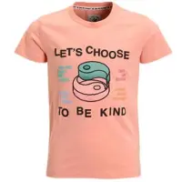 Me & My Monkey T-shirt met printopdruk koraalrood Meisjes Katoen Ronde hals - maat 170/176