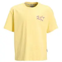 Me & My Monkey oversized T-shirt met printopdruk geel Meisjes Katoen Ronde hals - maat 134/140