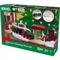 BRIO 36014 KERSTMIS STOOM LOCOMOTIEF TREIN SET (BATTERIJ)