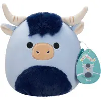 Squishmallows - Toro - Blue Highland Cow W/Navy Blue Fuzzy Belly - 19cm pluche
