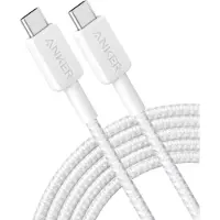 Anker 322 (60W) Gevlochten USB-C naar USB-C Kabel 3M Wit