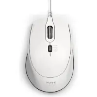 Port Designs 900712 Muis Ambidextrous USB Type-A 3600 DPI (Bedraad), Muis, Wit