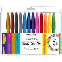 Pentel Brush Sing Ses15-12 Marker Pen 12 Units Veelkleurig Kinderen