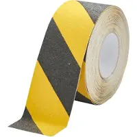 Durable Duraline antisliptape Grip, 15 m, zelfklevend, voor binnen en beschermd buitengebruik, 75 mm, geel/zwart