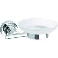 TESA 40297-00000-00, roestvrij staal, wit, rond, wandmontage, 150 mm, 120 mm, 52 mm