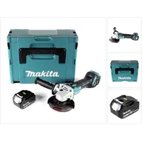Makita DGA 511 F1J accu haakse slijper 18V 125mm borstelloos + 1x oplaadbare accu 3.0Ah + Makpac - zonder lader