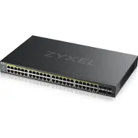 Zyxel GS2220-50HP beheerde switch 44x Gigabit Ethernet en 4x RJ45/SFP Combo (PoE+, max. 375W), 2x 1G SFP