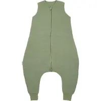Meyco Baby Uni baby winter slaapoverall jumper - pre-washed hydrofiel - olive green - 104cm - 2.0 TOG