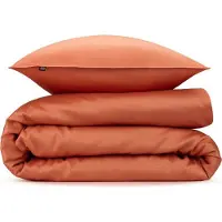 Zohome Zo Home Dekbedovertrek Katoen Satijn Satinado Uni - copper orange 200x200/220cm