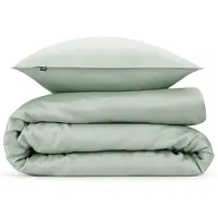 Zo! Home Dekbedovertrek Satinado Foam Green Satijn-200 x 200 / 220 cm | 2-Persoons