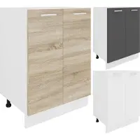 VCM Esilo keuken onderkast 60 cm 2 deurenwit, grijs.