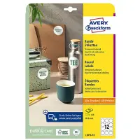 Avery Ronde etiketten L3416-10 Permanent klevend Ø 60 mm Wit 10 Vellen à 12 Etiketten